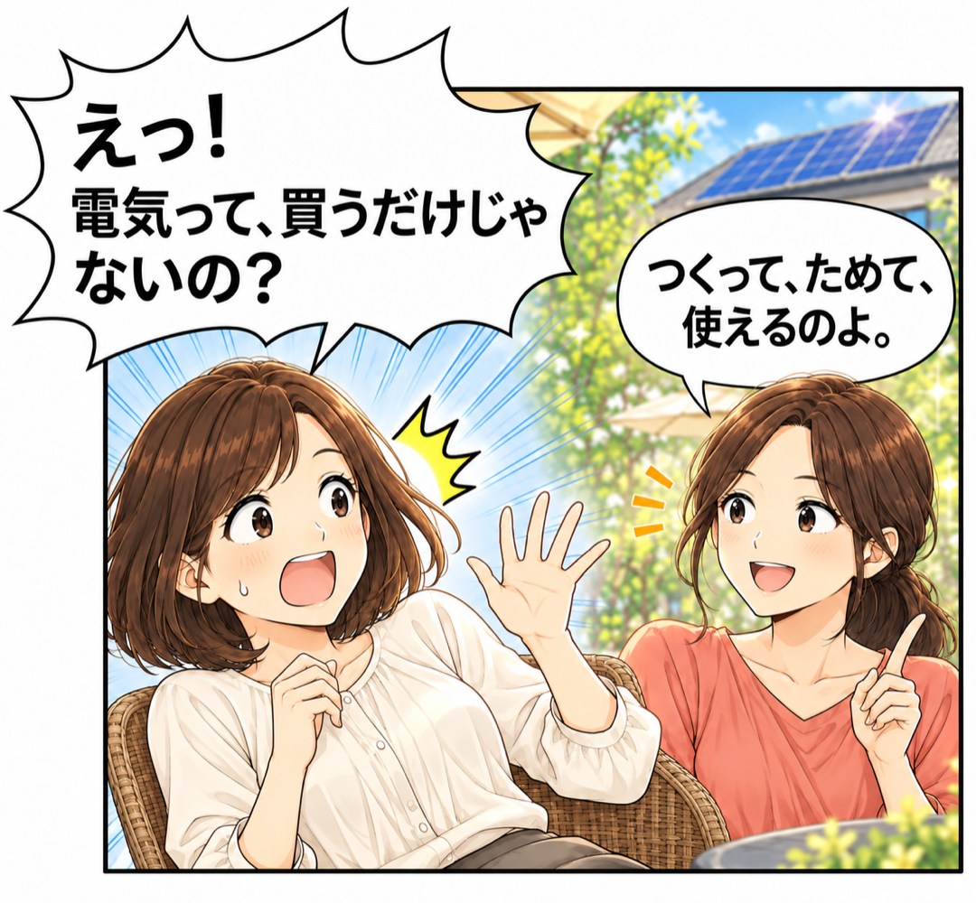 電気をつくってためることへの驚き