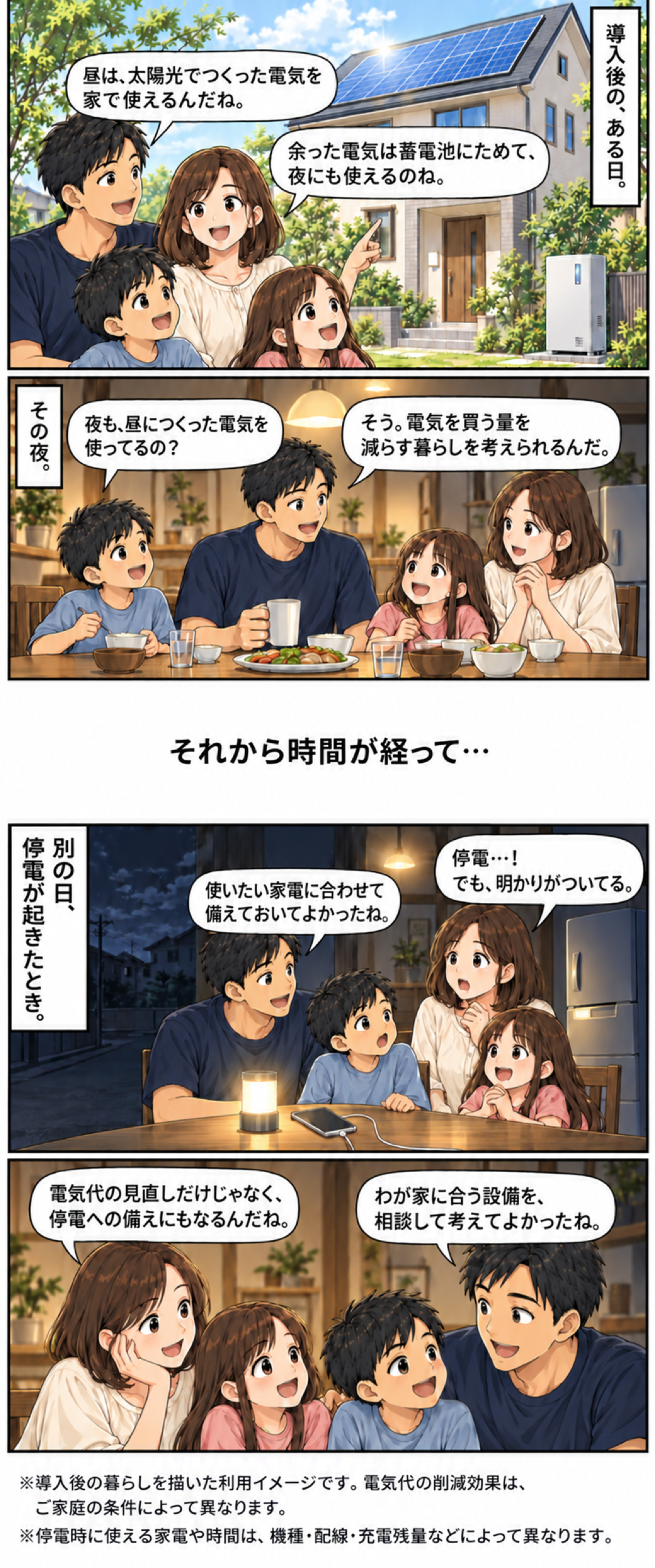 導入後の暮らしと停電への備え